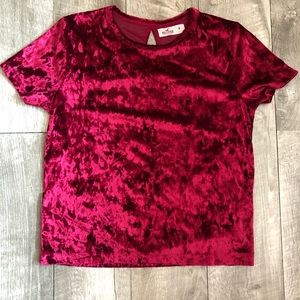 Red velvet Hollister top